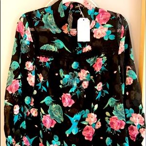 Sheer top purchases from Vici. New with tags and never worn.